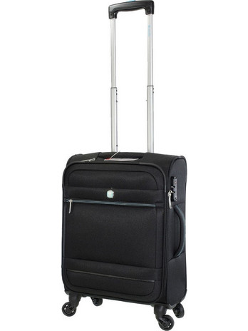 Dielle 350/55 Βαλίτσα Καμπίνας 55x38x19cm με 4 Ρόδες Μαύρη