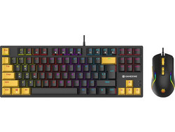 Tracer Hornet 87 Μηχανικό Σετ Gaming Πληκτρολόγιο TenKeyLess με Custom Red Διακόπτες RGB Black