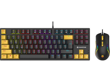 Tracer Hornet 87 Μηχανικό Σετ Gaming Πληκτρολόγιο TenKeyLess με Custom Red Διακόπτες RGB Black