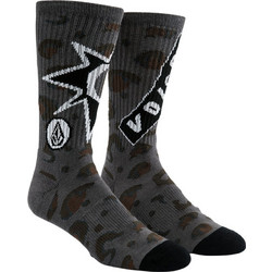 Volcom Conboy Sock Ανδρικές Κάλτσες Ψηλές με Σχέδια Ανθρακί D6322500-ASB