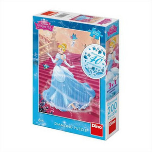 Παιδικό Puzzle Dino Diamond Disney Princess Cinderella 200 Κομμάτια