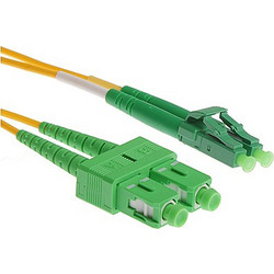 Masterlan SC/APC-LC/APC Καλώδιο Οπτικής Ίνας 2m Yellow