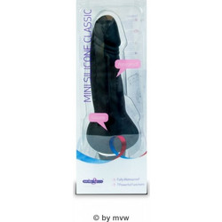 Seven Creations Mini Silicone Classic Ρεαλιστικός Δονητής 15cm Μαύρος
