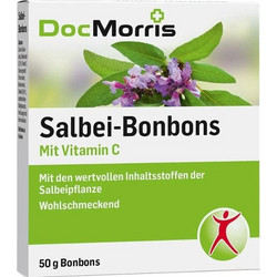 DocMorris Καραμέλες για Πονόλαιμο Φασκόμηλο 50gr