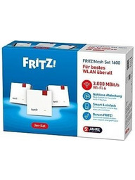 AVM FRITZ!Mesh 1600 Mesh Wi-Fi Extender Dual Band (2.4 & 5GHz) 1000Mbps 3-Pack