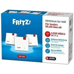 AVM FRITZ!Mesh 1600 Mesh Wi-Fi Extender Dual Band (2.4 & 5GHz) 1000Mbps 3-Pack