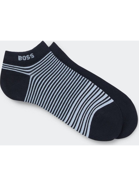 Hugo Boss Bamboo Ανδρικές Κάλτσες Κοντές Navy Μπλε 2Pack 50515079-001