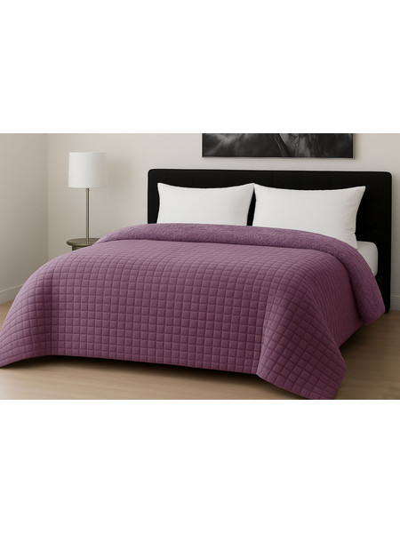 Le Blanc Κουβερτοπάπλωμα Υπέρδιπλο 220x240 Rib Cut Lilac
