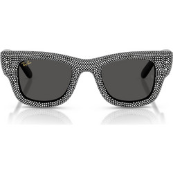 Ray-Ban RB4940BP 686587 Γυναικεία Γυαλιά Ηλίου Τετράγωνα Κοκάλινα Μαύρα με Μαύρο Φακό