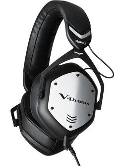 V-MODA VMH-D1 Roland Ενσύρματα Ακουστικά Studio Over Ear Μαύρα Ασημί