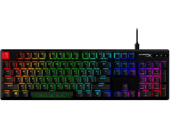 HyperX Alloy Origins Μηχανικό Gaming Πληκτρολόγιο με HyperX Blue Διακόπτες RGB Black