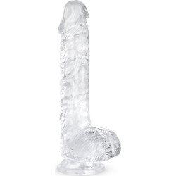 EasyToys Jelly Ρεαλιστικό Dildo με Βεντούζα & Όρχεις 17cm Clear