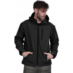 Ergoline Ανδρικό Μπουφάν Χειμωνιάτικο Softshell Μαύρο 5301-590