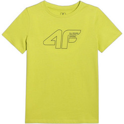 4F Παιδικό T-Shirt Κοντομάνικο Κίτρινο 4FJWAW25TTSHM2417-72S