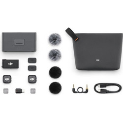 DJI Mic 2 Σετ 2 Μικρόφωνα Πέτου 3.5mm (2 TX + 1 RX)