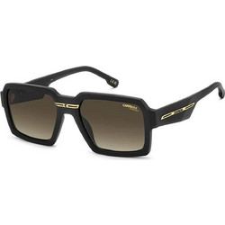 Carrera CA15S 00386 Ανδρικά Γυαλιά Ηλίου Τετράγωνα Κοκάλινα Μαύρα με Καφέ Φακό