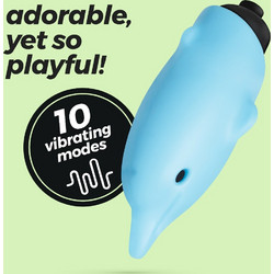 Crushious O Pet Dolphin Pocket Vibe Κλειτοριδικός Δονητής 7.5cm Μπλε