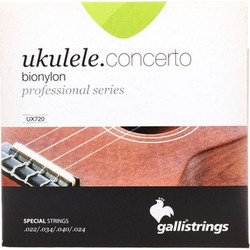 Galli UX720 Concert Σετ 4 Χορδές Ukelele Nylon 24-40" 1/4