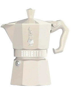 Bialetti Moka Express Exclusive 3 Μπρίκι Espresso 3Cups Μπεζ