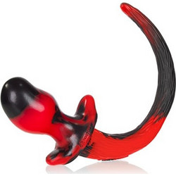 Oxballs Puppytail Large Πρωκτική Σφήνα 11.5cm Κόκκινη Μαύρη