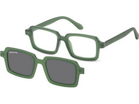 Sunoptic TRC-26E Σκελετός Γυαλιών Οράσεως με Clip-On Κοκάλινος Πράσινος