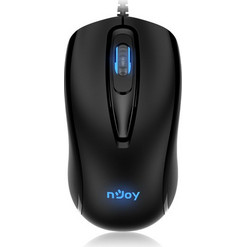 Njoy WR390 Ενσύρματο Ποντίκι Black
