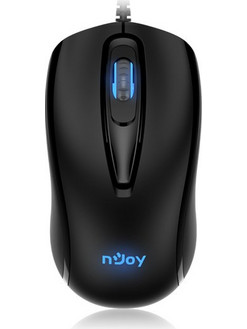Njoy WR390 Ενσύρματο Ποντίκι Black