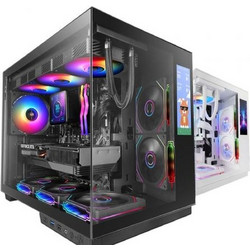 Mars Gaming MC-Mirage Black Gaming Midi Tower Κουτί Υπολογιστή με Πλαϊνό Παράθυρο