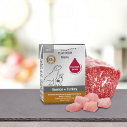 Platinum Natural Pet Food & Care Menu Adult with Iberico & Turkey 185gr