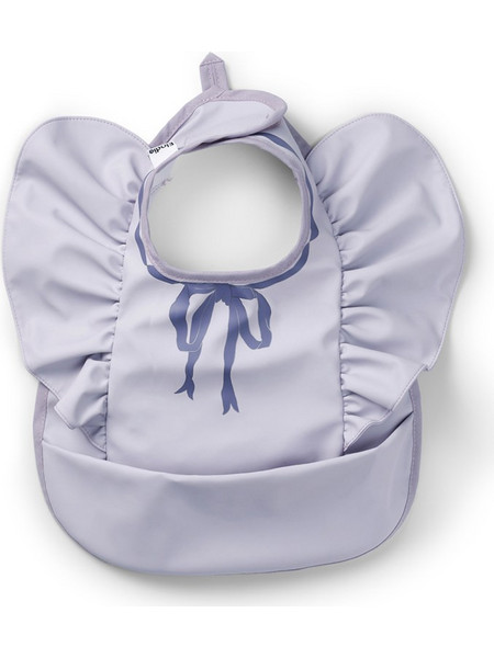 Elodie Details Lavender Love Αδιάβροχη Σαλιάρα Υφασμάτινη με Αυτοκόλλητο & Τσέπη 3m+ Λιλά