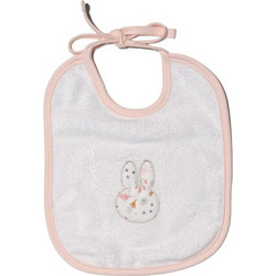 Miffy Des. 71 Σαλιάρα από 100% Βαμβάκι με Κορδόνι Λευκή Σομόν
