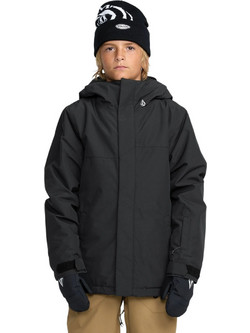 Volcom Παιδικό Μπουφάν Χειμωνιάτικο Softshell Αδιάβροχο Αντιανεμικό Μαύρο I0452603-BLK