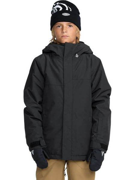 Volcom Παιδικό Μπουφάν Χειμωνιάτικο Softshell Αδιάβροχο Αντιανεμικό Μαύρο I0452603-BLK