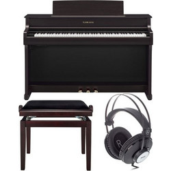 Yamaha CLP-845 Set Ηλεκτρικό Πιάνο Όρθιο με 88 Βαρυκεντρισμένα Πλήκτρα Brown