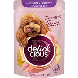 Delickcious Tail-wagging Dinner with Turkey & Cheese in Craem Soup 85gr
