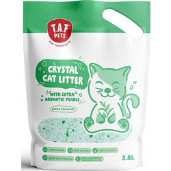 Taf Pets Crystal Green Tea Κρυσταλλική Άμμος Γάτας με Άρωμα Πράσινο Τσάι 3.8lt