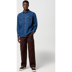 Wrangler X Casey Jones Ανδρικό Παντελόνι Cargo Κοτλέ Κανονική Εφαρμογή Σοκολατί 112371049