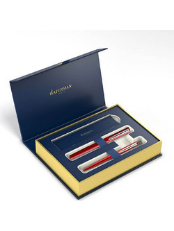 Waterman Allure Deluxe Red Σετ Στυλό Διαρκείας 2τμχ 1360.5022.21