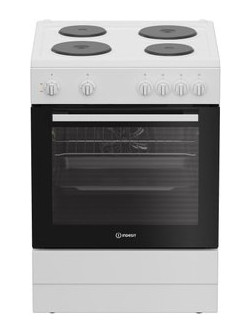 Indesit I6E5KMW Κουζίνα Ηλεκτρική 66lt με Εμαγιέ Εστίες 60cm