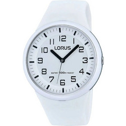 Lorus Ανδρικό Ρολόι με Λευκό Καουτσούκ Λουράκι RRX53DX9