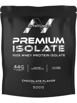 NutriYummy Premium Isolate Chocolate Πρωτεΐνη Ορού Γάλακτος Γράμμωσης 500gr