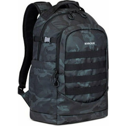 Rivacase Sherwood 7631NVY Αδιάβροχο Backpack Laptop 15.6" Navy Camo