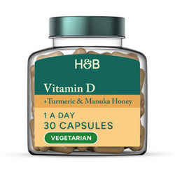 Holland & Barrett Vitamin D Turmeric & Manuka Honey 30 Κάψουλες