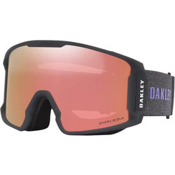 Oakley Line Miner L OO7070-J5 Μάσκα Σκι & Snowboard Ενηλίκων Μαύρη με Φακό Καθρέπτη Χρυσό