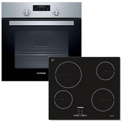 Pitsos Φούρνος Ηλεκτρικός Άνω Πάγκου 66lt 59.4cm PH10M40X2 με Κεραμικές Εστίες CRE611S06