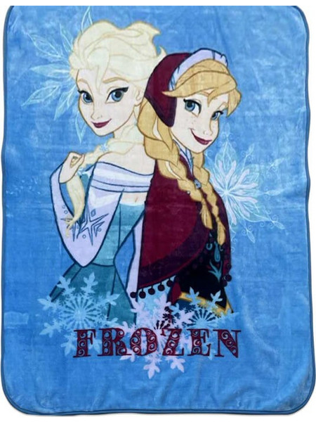 Γαρύφαλλο Παιδική Κουβέρτα Βελουτέ Frozen 160x220 Μπλε