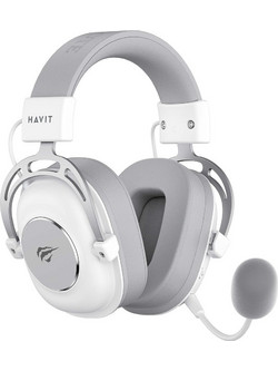 Havit H2002YG Ασύρματο Gaming Headset Over Ear White