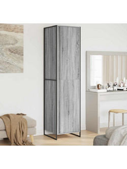 vidaXL Μονόφυλλη Ντουλάπα Ρούχων Γκρι 50x50x200cm 3403019