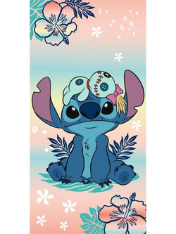 Scrump & Stitch Παιδική Πετσέτα Θαλάσσης Κοραλί 70x140cm