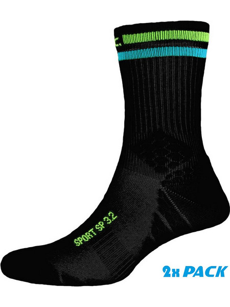 P.A.C SP 3.2 Sport Recycled Ανδρικές Κάλτσες Ψηλές με Σχέδια Μαύρες 01-8060-0304-225
